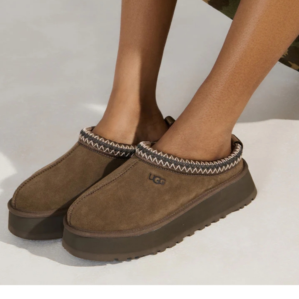 New! Women's Ugg Tazz Slipper Platform Hickory brown color